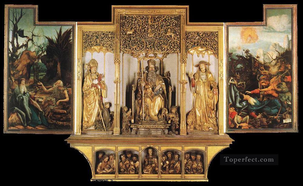 Isenheim Altarpiece third view Renaissance Matthias Grunewald Oil Paintings